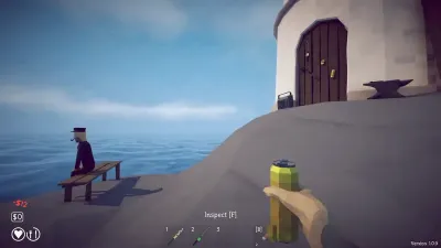 The Lighthouse Keeper and the beer can quest item on the starting island in How to Fish