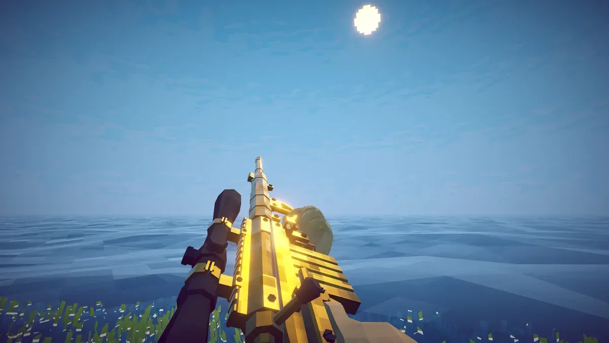 Official How to Fish screenshot of a player launching a weapon beside the boat