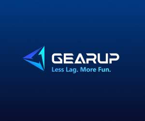 GearUP vendor banner: product logo card